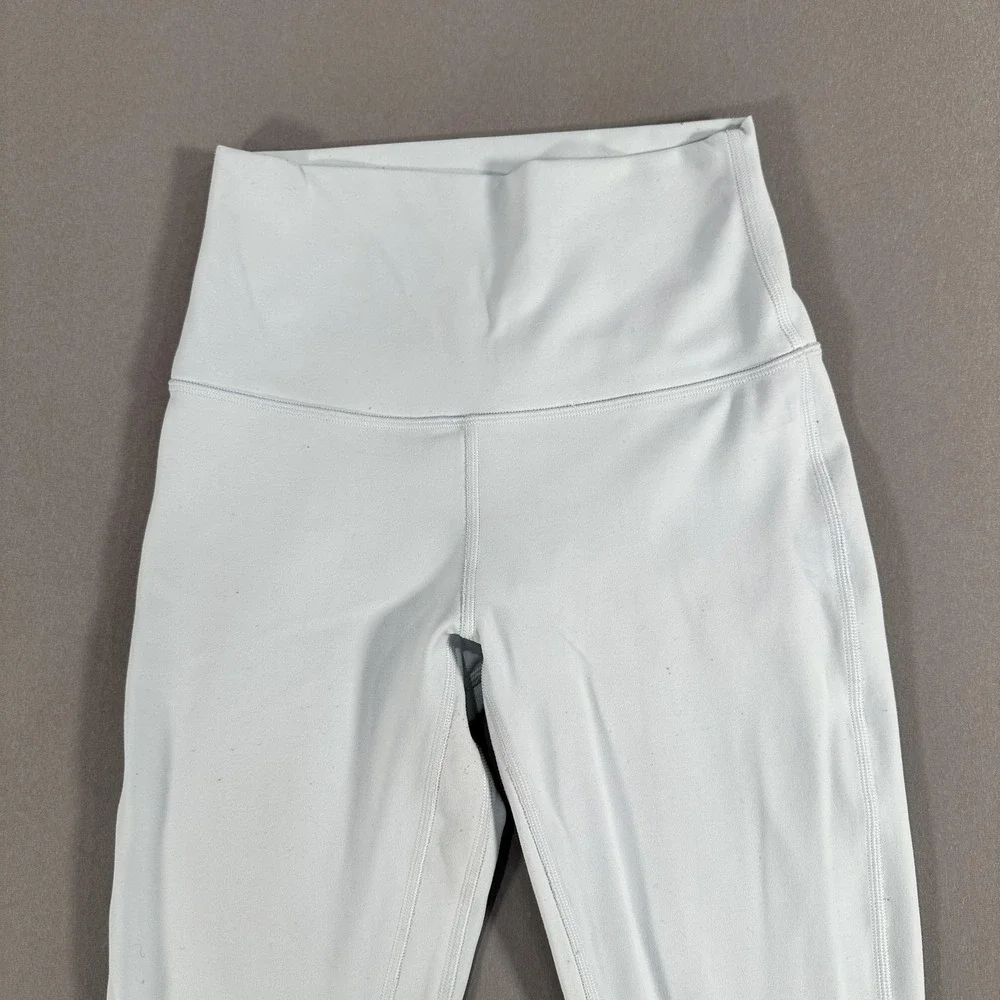 Lululemon Leggings Womens 4 Blue High Rise Ankle Yoga Athletic Stretch Workout
